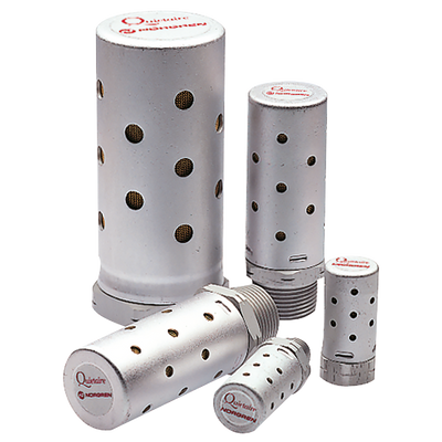 2" BSPP FEMALE H/DUTY SILENCER - 2" BSP Parallel Female, Quietaire Heavy Duty Silencer, Brass & Aluminium, NorgrenAll images used are for illustrative purposes only