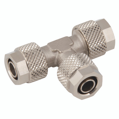 04/2.7MM OD EQUAL TEE - Pneumatic Quick-fit Push-on Fitting, Equal, Tee Connector, to Fit 4/2 04/2.7MM OD EQUAL TEE - Pneumatic Quick-fit Push-on Fitting, Equal, Tee Connector, to Fit 4/2