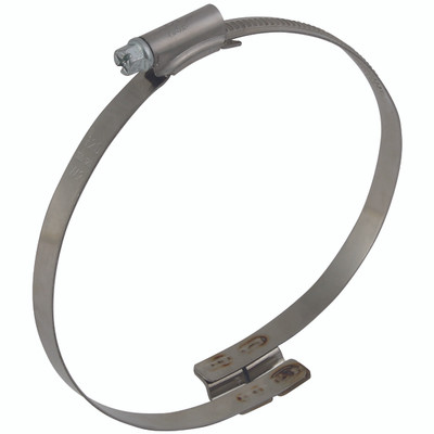 120-127MM CLAMP WITH OFFSET BRIDGE - Specialist Clamping Equipment for Industrial Hose & Ducting, with Offset Bridge for Wire Helix, Worm Drive Bridge Clamp 212, to Suit Hose Inside Diameter 120-127mm, Galvanised Steel, NorresAll images used are for il