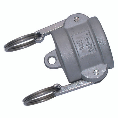 CAMLOCK TYPE DC STAINLESS STEEL 3" - 3" Body, Cam & Groove Quick Coupling, Lever Stop, Type D, 316 Stainless Steel, Maximum Working Pressure 8 bar, JaymacAll images used are for illustrative purposes only CAMLOCK TYPE DC STAINLESS STEEL 3" - 3" Body, Cam & Groove Quick Coupling, Lever Stop, Type D, 316 Stainless Steel, Maximum Working Pressure 8 bar, JaymacAll images used are for illustrative purposes only