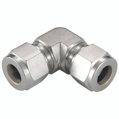 UNION ELBOW 12 OD - 12mm Outside Diameter x 12mm Outside Diameter, Hydraulic Twin Ferrule Metric Compression Fitting, 90Ã‚Â° Elbow, Equal Tube x Tube, 316 Stainless Steel, PanamAll images used are for illustrative purposes only