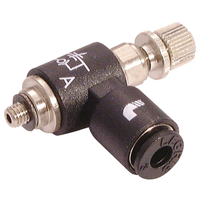 8MM X 1/8" MINI EXHAUST - 1/8" BSP Parallel Male x 8mm Outside Diameter, Miniature 90Ã‚Â° Flow Controller, Uni-Directional to Suit Cylinder, Working Temperature 0Ã‚Â°C to +70Ã‚Â°C, Maximum Working Pressure 10 bar, Parker LegrisAll images used are for i