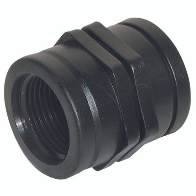 3/4" X 3/4" BSP SOCKET - 3/4" BSP Parallel Male, Polypropylene Threaded Fitting, Equal, Socket, Working Temperature 0Â°C to +60Â°C, Maximum Working Pressure 10 bar, FT ProAll images used are for illustrative purposes only