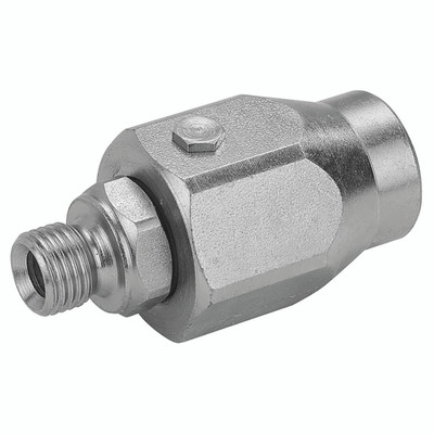 1/4" BSP  Male x 1/4" BSP  Female Swivel Joint - 1/4" BSP Parallel Male x 1/4" BSP Parallel Female, Hydraulic Swivel Joint, Zinc Plated Mild Steel, Maximum Pressure 200 bar, FT ProAll images used are for illustrative purposes only 1/4" BSP  Male x 1/4" BSP  Female Swivel Joint - 1/4" BSP Parallel Male x 1/4" BSP Parallel Female, Hydraulic Swivel Joint, Zinc Plated Mild Steel, Maximum Pressure 200 bar, FT ProAll images used are for illustrative purposes only