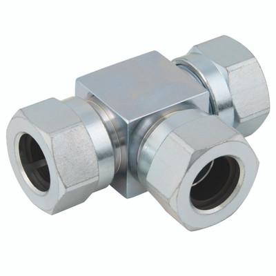 KR 12MM EQUAL TEE - 12mm Outside Diameter, High Pressure, Tee, Nitrile Seal, Mild Steel, Working Temperature -40°C to +100°C, Maximum Working Pressure 680 bar, KRAll images used are for illustrative purposes only KR 12MM EQUAL TEE - 12mm Outside Diameter, High Pressure, Tee, Nitrile Seal, Mild Steel, Working Temperature -40°C to +100°C, Maximum Working Pressure 680 bar, KRAll images used are for illustrative purposes only