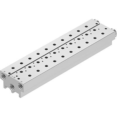 VABM-B10-20S-G14-2 MANIFOLD BLOCK - Manifold Block Vabm-B10-20S-G14-2 Grid Dimension=22 Mm, Assembly Position=Any, Max VABM-B10-20S-G14-2 MANIFOLD BLOCK - Manifold Block Vabm-B10-20S-G14-2 Grid Dimension=22 Mm, Assembly Position=Any, Max