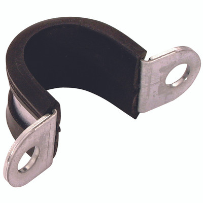 06MM OD PIPE CLIP U M/STEEL 15MM BAND - U Type HD, EPDM Liner, Saddle Clip, To Suit 6 mm Hose Outside Diameter, 15mm Band Width, Zinc Plated Mild Steel Band, NormaAll images used are for illustrative purposes only
