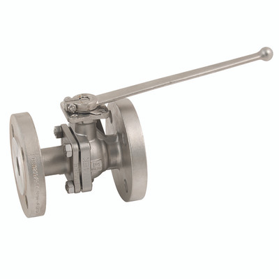 5" PN16 FLNG ST/TS FBBV API607 TFM LVR - 5" PN16 Flange, 2 Piece, Direct Mount Ball Valve, ATEX, Fire Safe, DNV, NACE MR0175 Approved, Stainless Steel, Viton Seal Material, TFM 1600 Seat Material, Working Temperature -20Â°C to +200Â°C, Maximum Working Pre