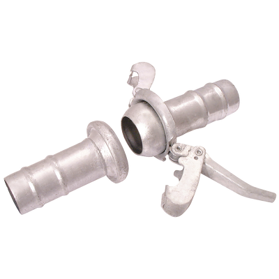 LEVER LOCK SET COMPLETE 2 - 50mm Coupling, Complete Connection Set, With Standard Rubber Sealing Ring, Galvanised Steel, JaymacAll images used are for illustrative purposes only