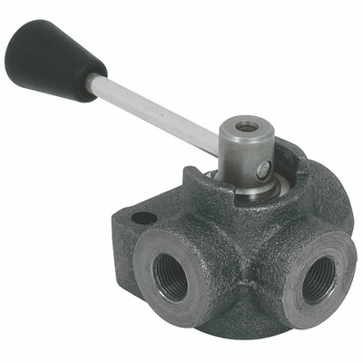 3/4" BSP 3 WAY DIVERTER VALVE - 3/4" BSP Parallel Female, Threaded Hydraulic, 3 Way, Diverter Valve, Cast Iron, 100 Litres per Minute, Maximum Working Pressure 250 bar, FT ProAll images used are for illustrative purposes only