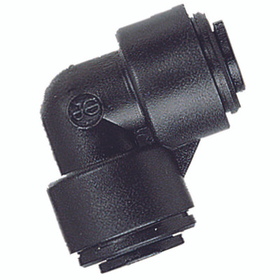 REDUCING ELBOW OD12 0D10 - 12mm Outside Diameter x 10mm Outside Diameter, Metric Push-in Fitting, Reducing, 90° Elbow Connector, Plastic, Working Temperature 0°C to +23°C, Maximum Working Pressure 10 bar, John GuestAll images used are for illu REDUCING ELBOW OD12 0D10 - 12mm Outside Diameter x 10mm Outside Diameter, Metric Push-in Fitting, Reducing, 90° Elbow Connector, Plastic, Working Temperature 0°C to +23°C, Maximum Working Pressure 10 bar, John GuestAll images used are for illu