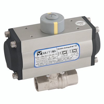 1" BSP BRS WRAS BV F/W HAITIMA SA ACT - 1" BSP Parallel, 2 Piece Ball Valve Fitted with a Pneumatic Actuator, Single Acting, WRAS Approved, Nickel Plated Brass Valve Material, FPM Seal Material, Valve Working Temperature -20°C to +170°C, Actuator Wo 1" BSP BRS WRAS BV F/W HAITIMA SA ACT - 1" BSP Parallel, 2 Piece Ball Valve Fitted with a Pneumatic Actuator, Single Acting, WRAS Approved, Nickel Plated Brass Valve Material, FPM Seal Material, Valve Working Temperature -20°C to +170°C, Actuator Wo