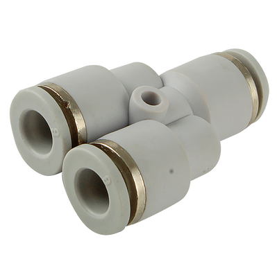 4mm Equal Y - 4mm Outside Diameter, One Touch+ Plastic Push-in Metric Tube Fitting, Equal Tube x Tube, Y Connector, Plastic/Brass Nickel Plated, Working Temperature 0°C to +60°C, Maximum Working Pressure 16 bar, KelmAll images used are for illust 4mm Equal Y - 4mm Outside Diameter, One Touch+ Plastic Push-in Metric Tube Fitting, Equal Tube x Tube, Y Connector, Plastic/Brass Nickel Plated, Working Temperature 0°C to +60°C, Maximum Working Pressure 16 bar, KelmAll images used are for illust