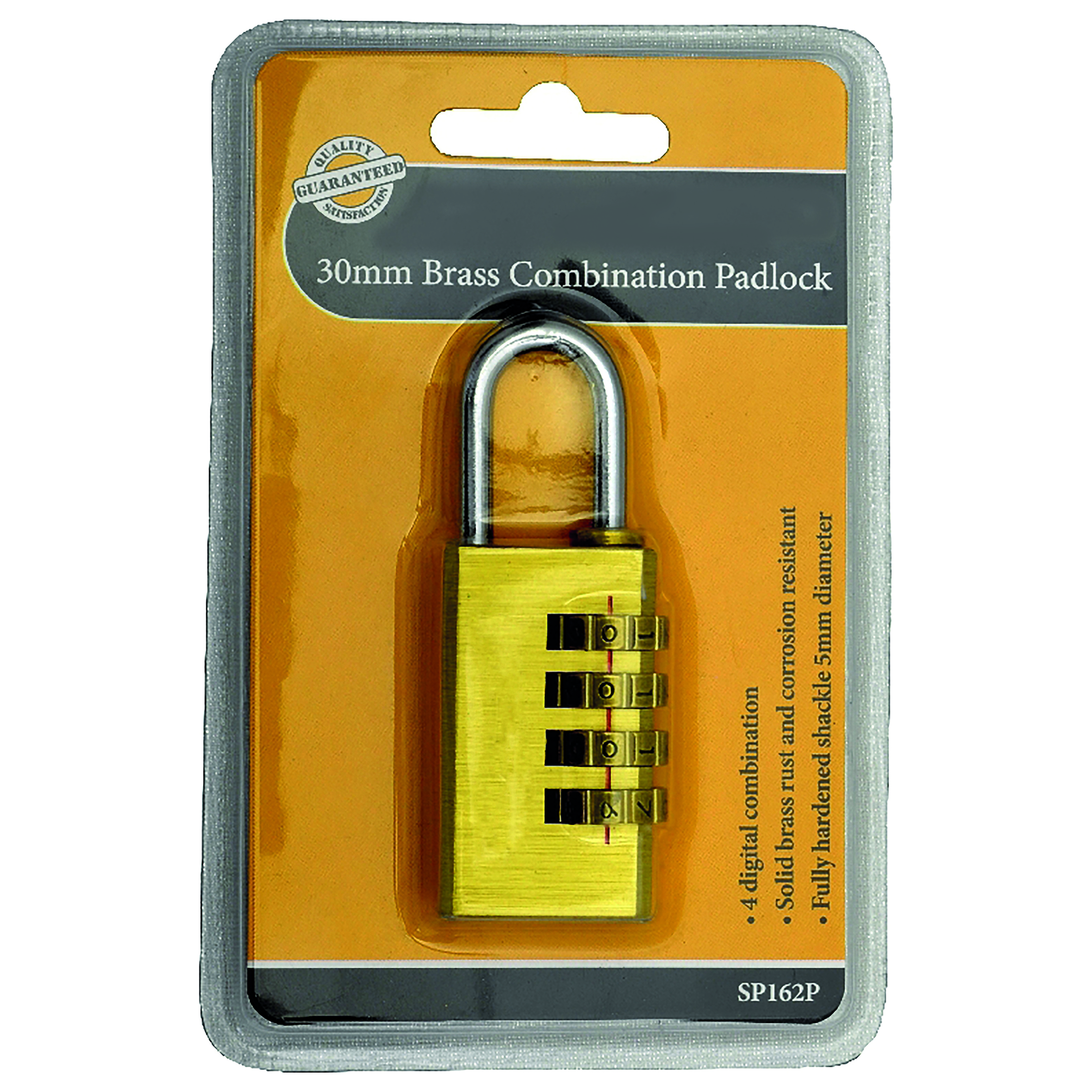 30mm 4 Wheel Combi Padlock