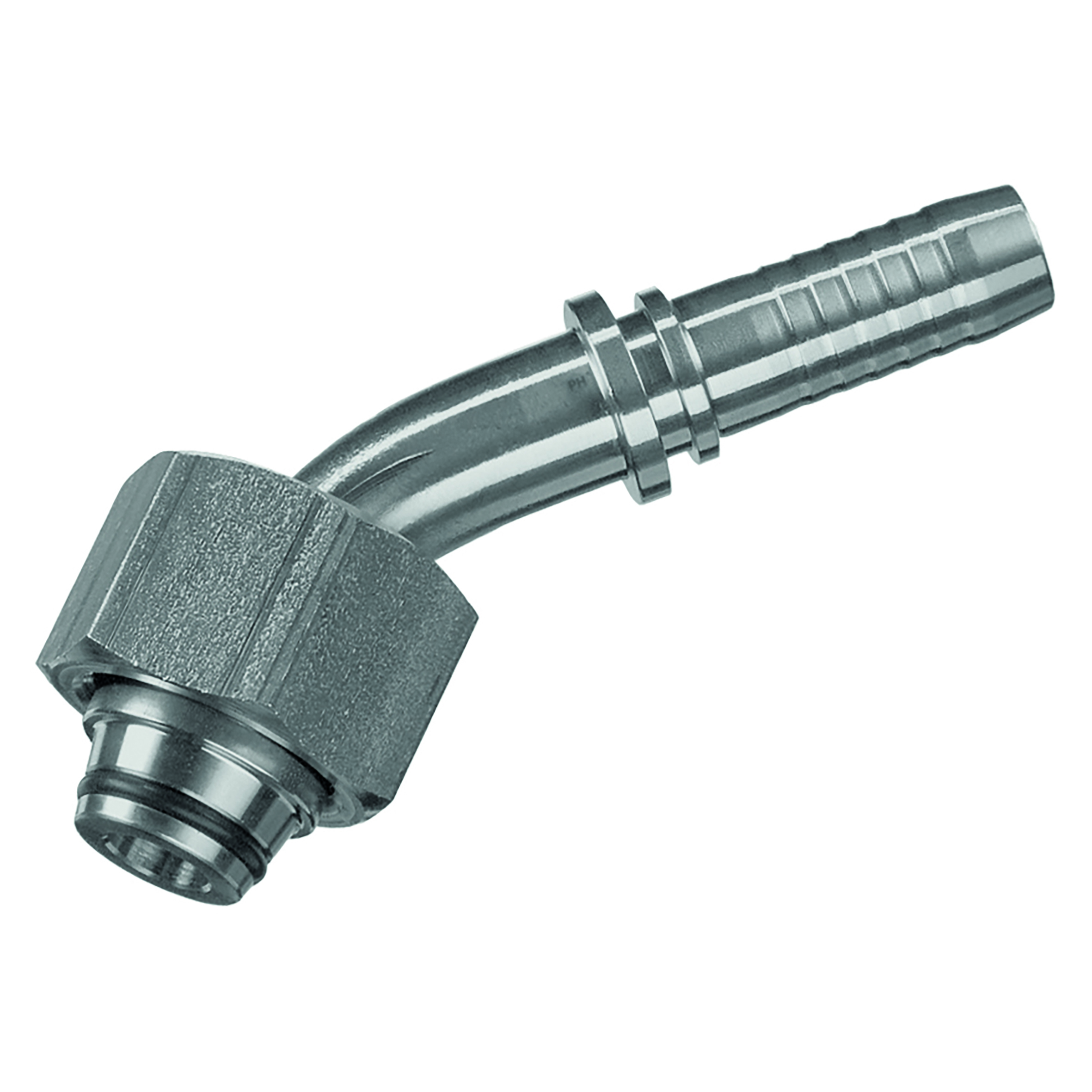 M52 x 2 Metric Female 45Â° Elbow 1.1/2" Hose ID