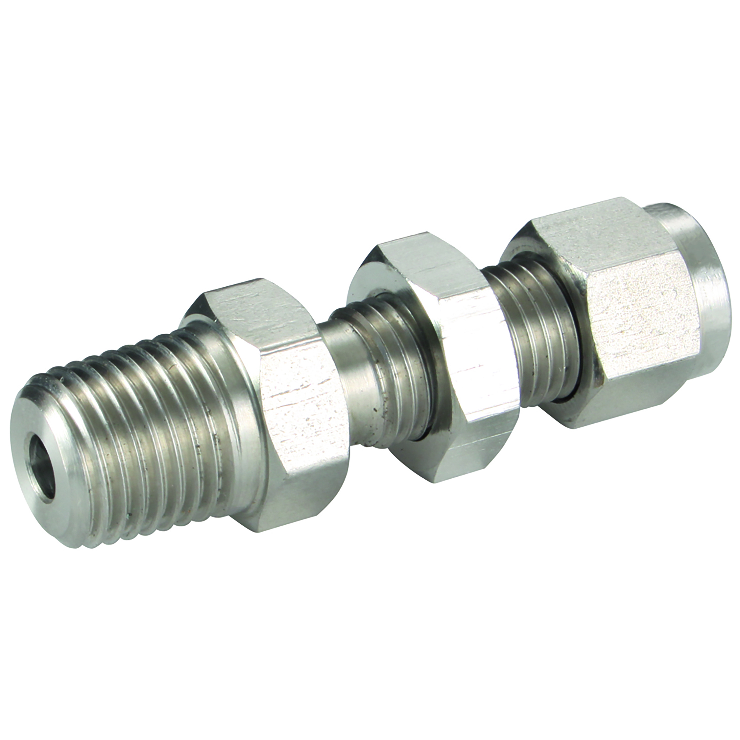 BULKHEAD MALE CONN 1/2 OD 3/4 NPT