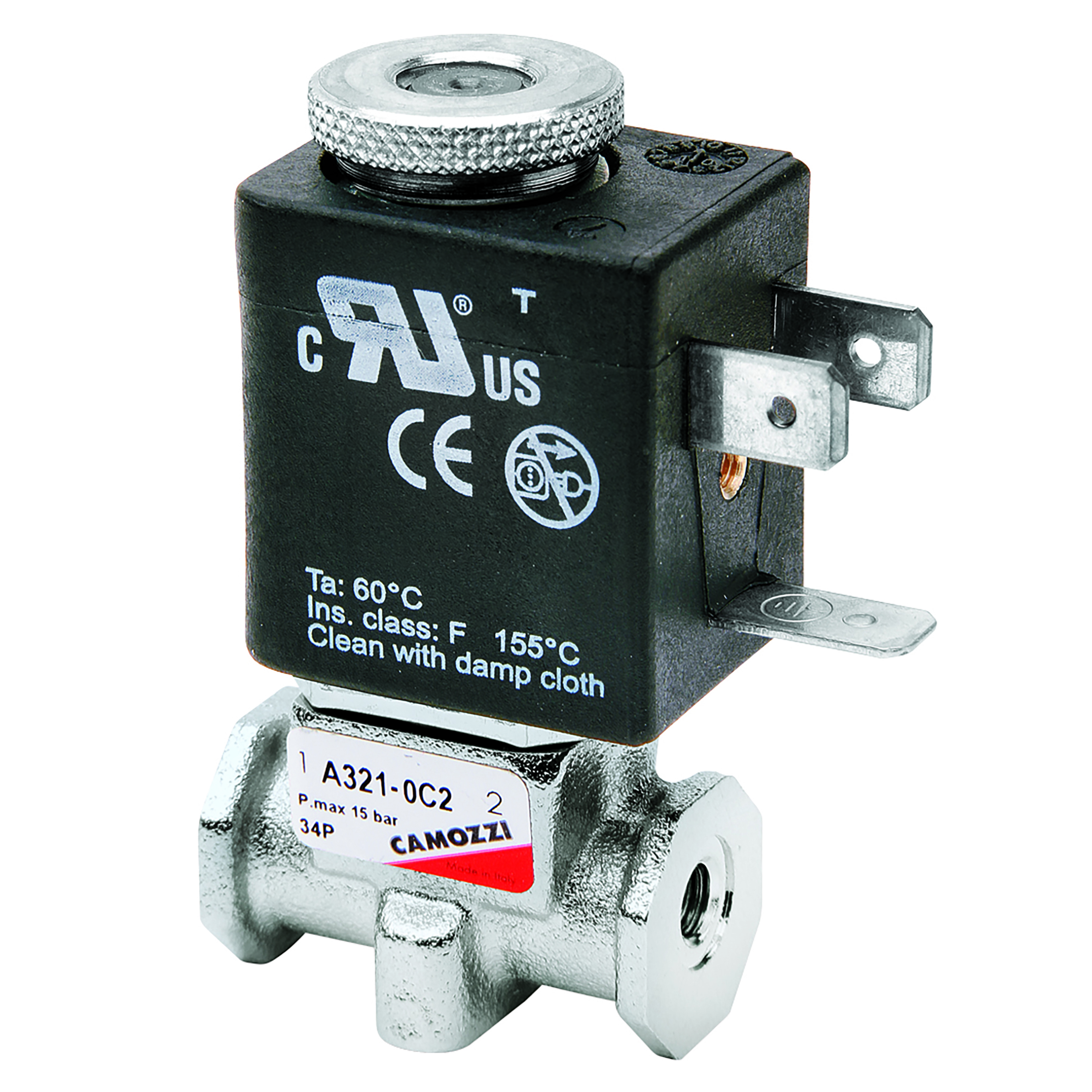 1/8" 3 WAY VALVE 12V DC 5W N/C