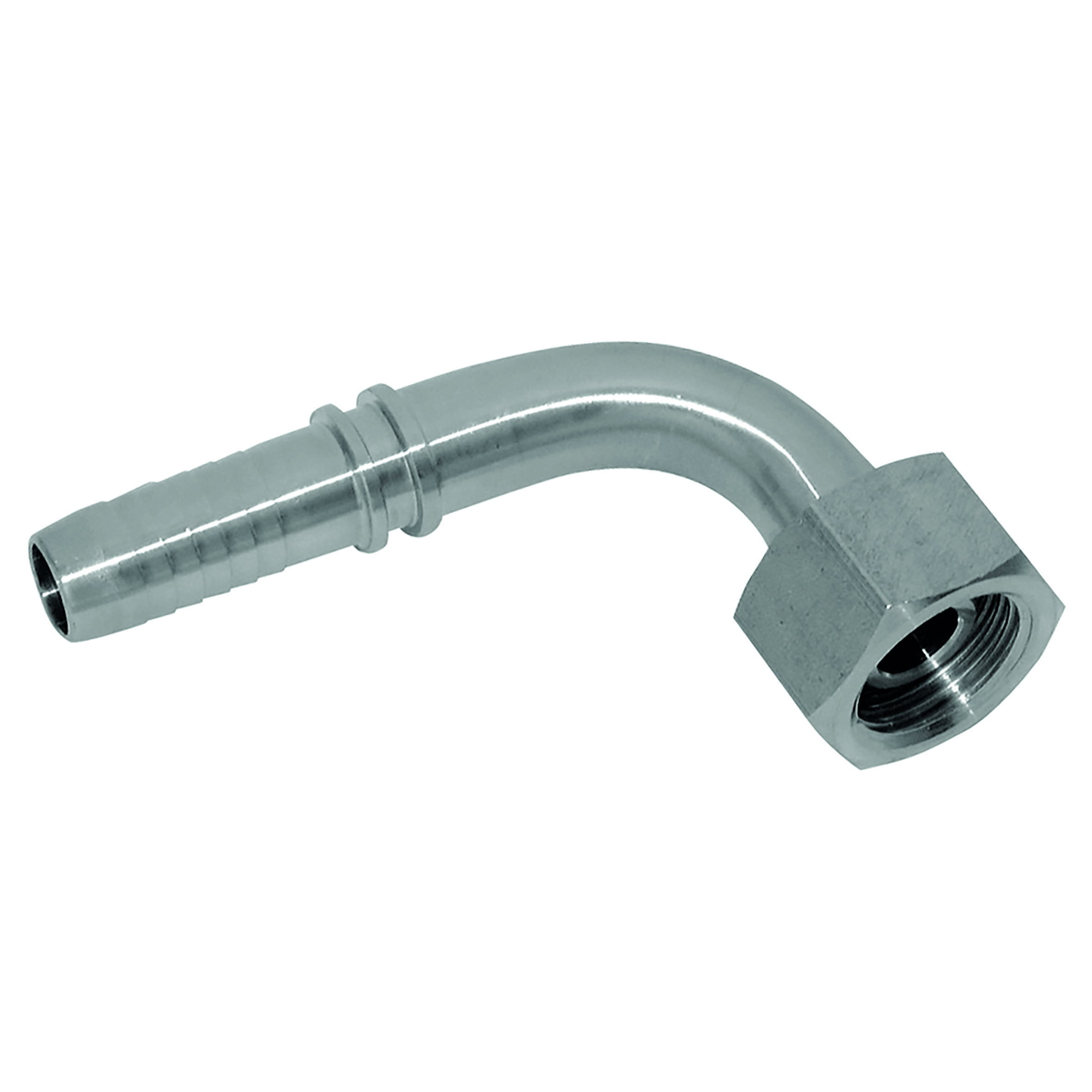 1.1/4" BSP Female 90Â° Elbow 1.1/4" Hose ID