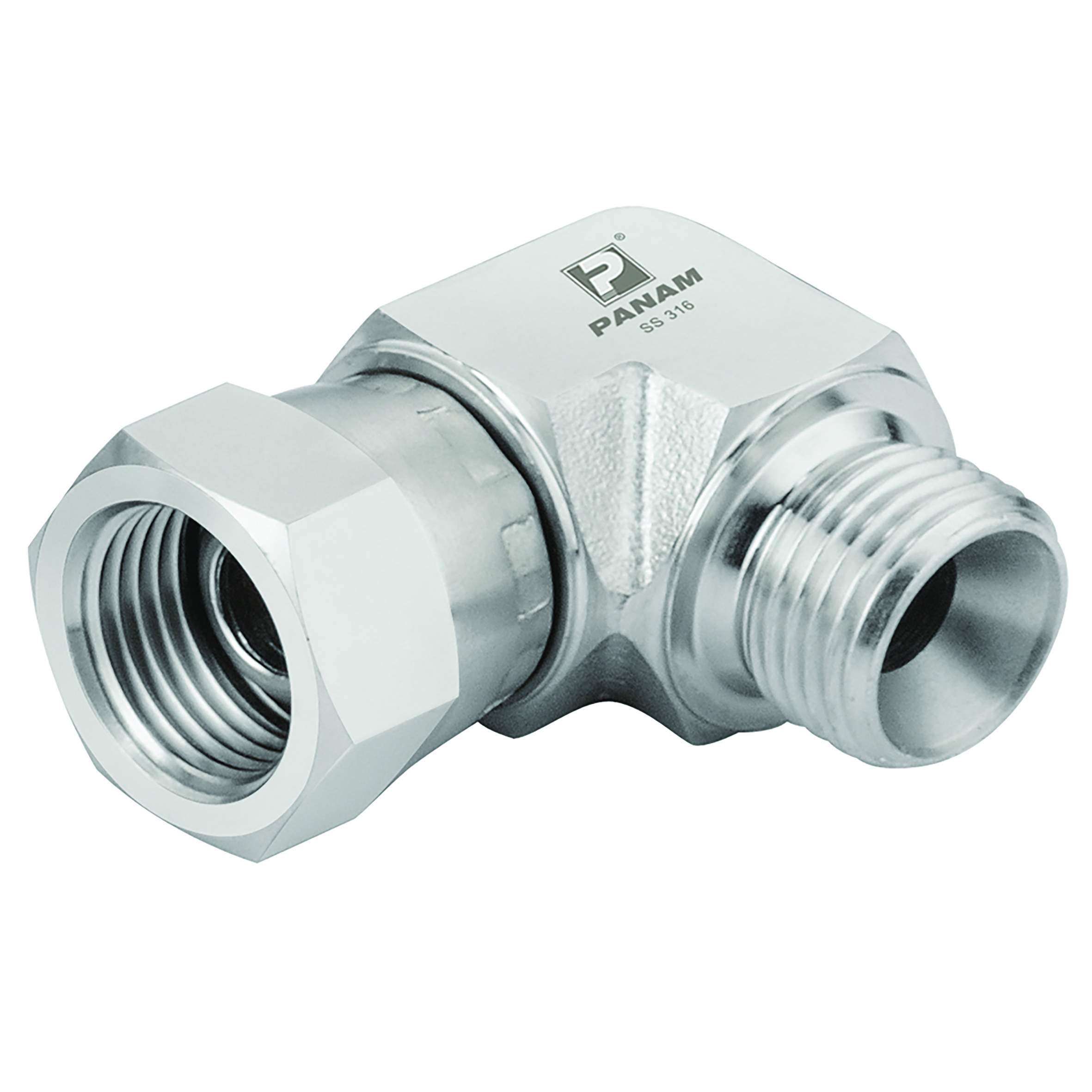 3/8"   BSP M/FEM SW 90 316 ST/STEEL