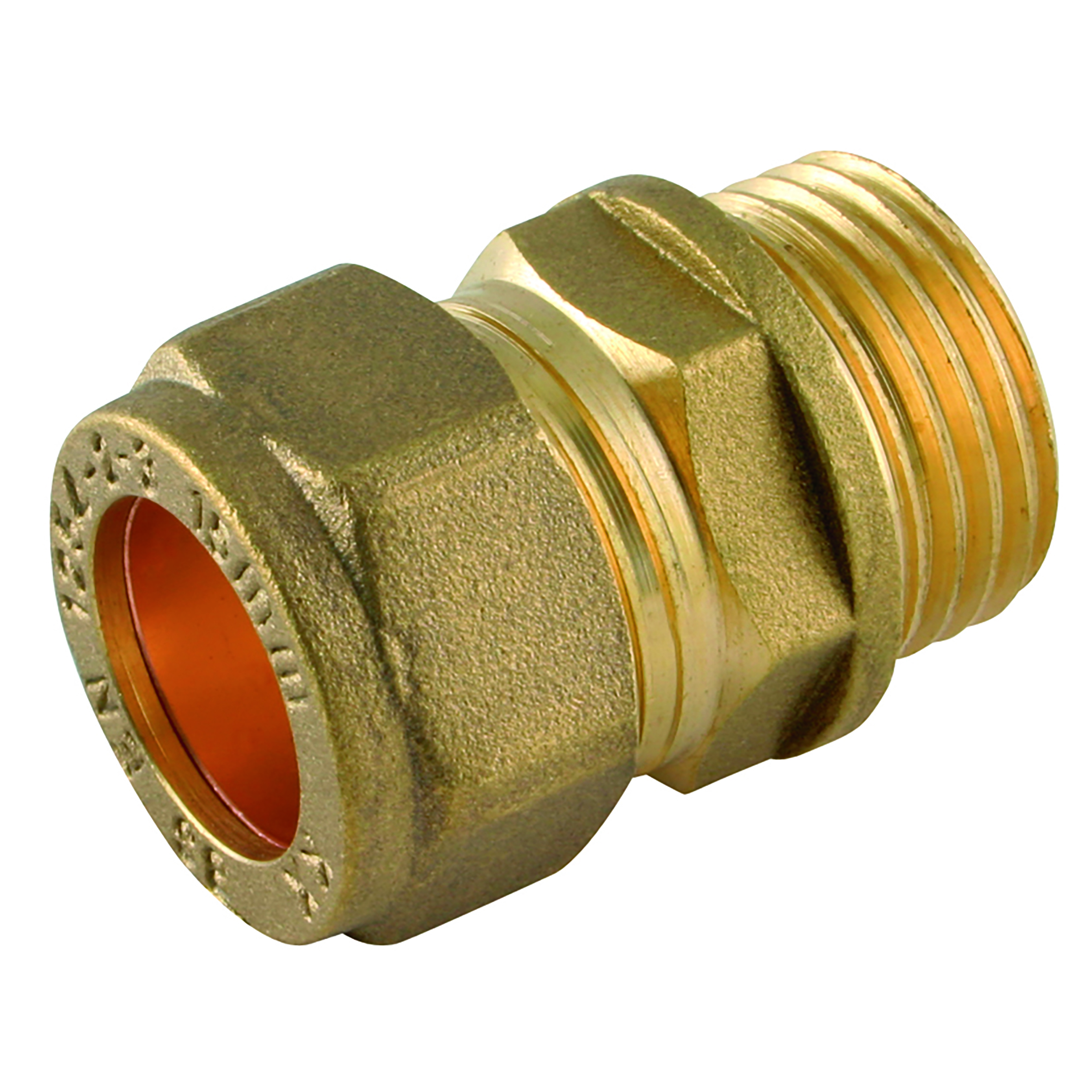 54MM OD 2" BSPP MALE METRIC STR BRASS