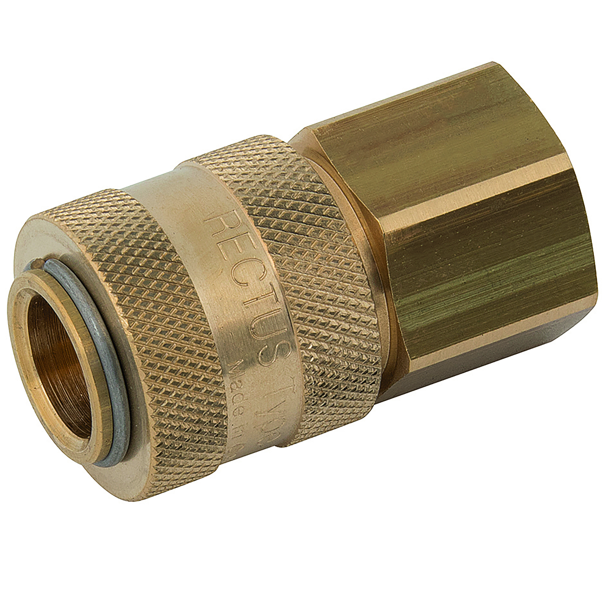 1/2" BSPP FEM   COUPLING BRASS UNPLATED