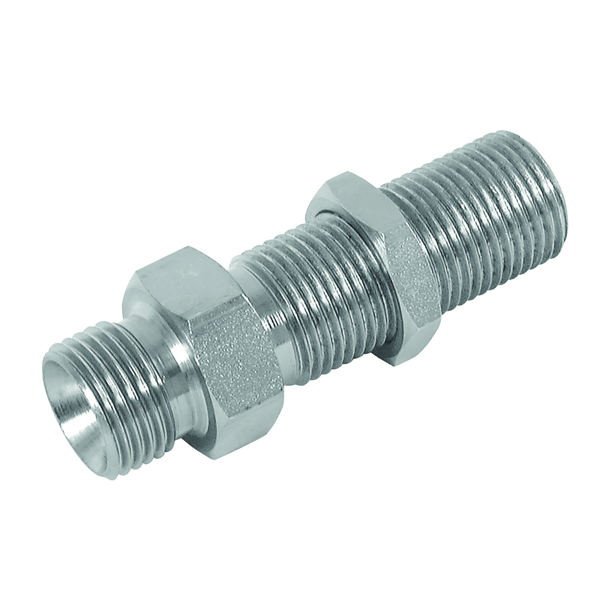 1/2" BSPP EQUAL M/M BULKHEAD & LOCKNUT