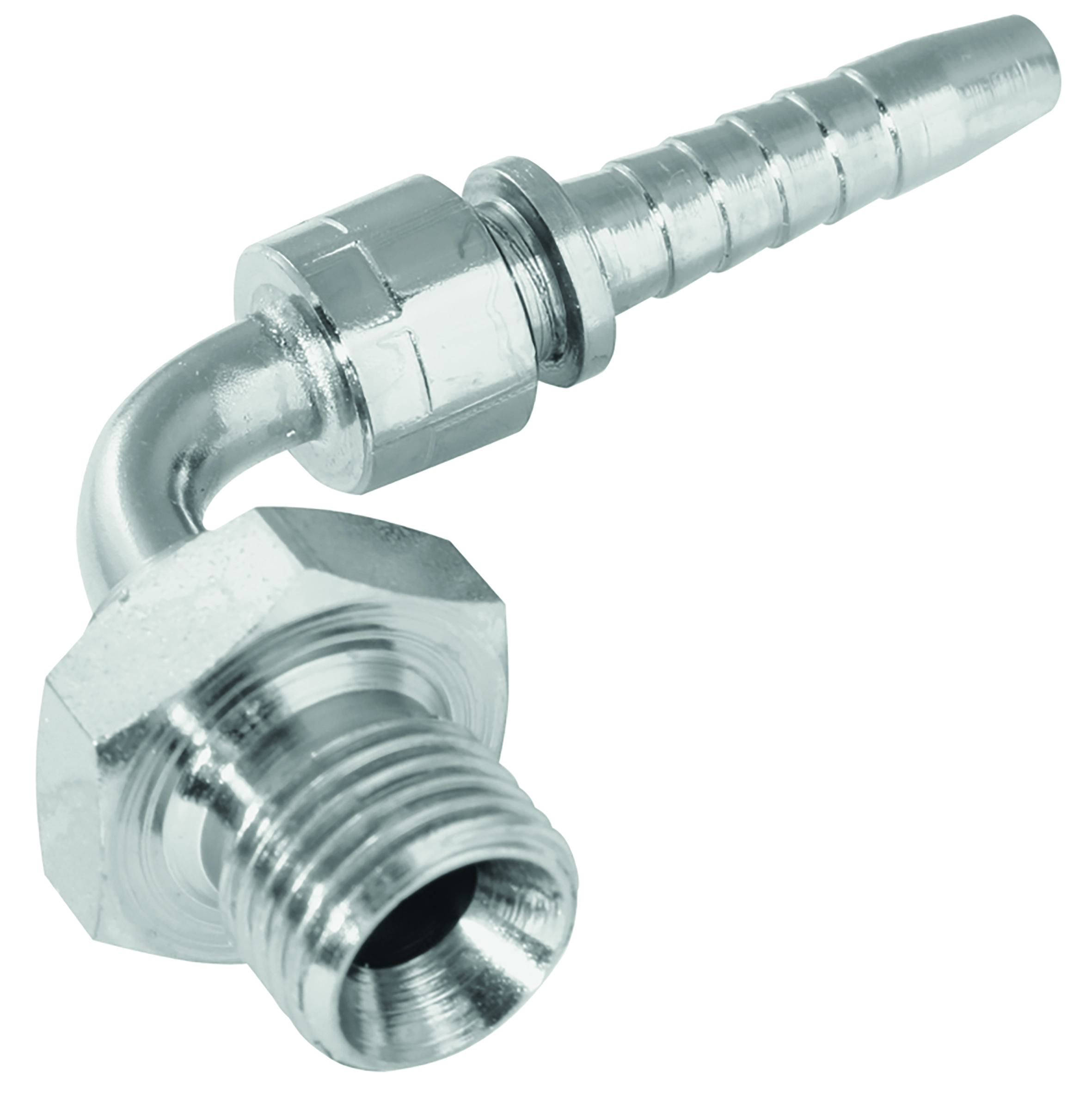 3/4" BSP MALE X 3/4" 90  SWEPT HOSE TAIL