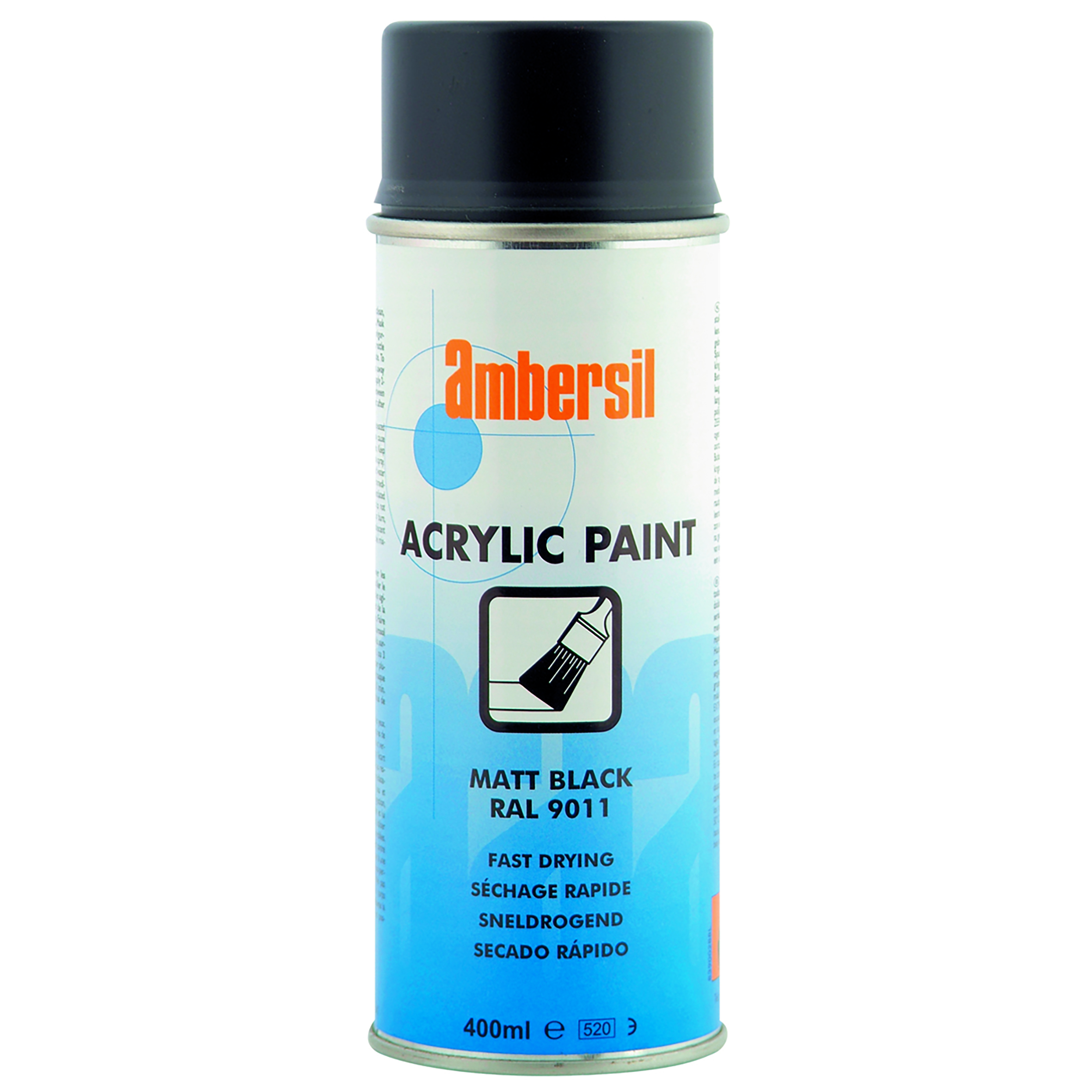 ACR PAINT 400ML MATT BLACK RAL9011