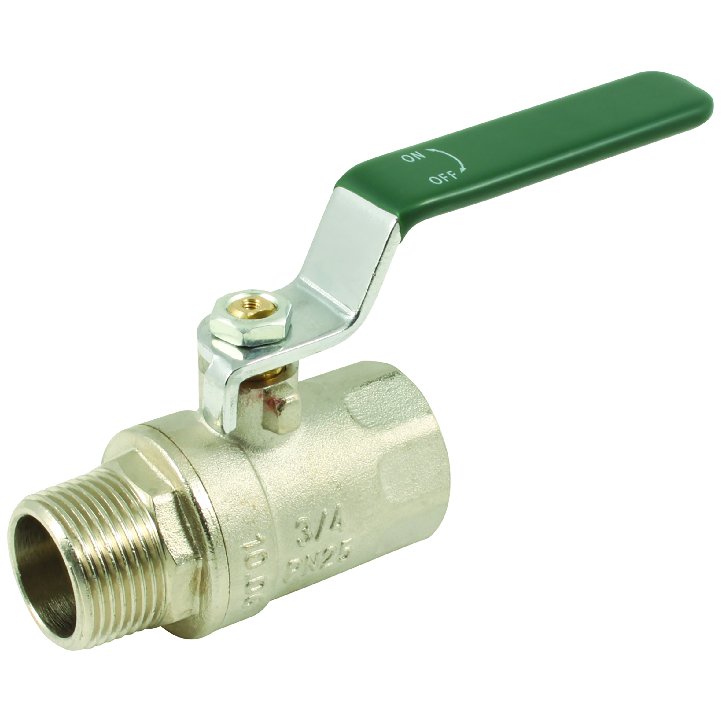 1/2"  BSPP BALL VALVE M/F GREEN HANDLE