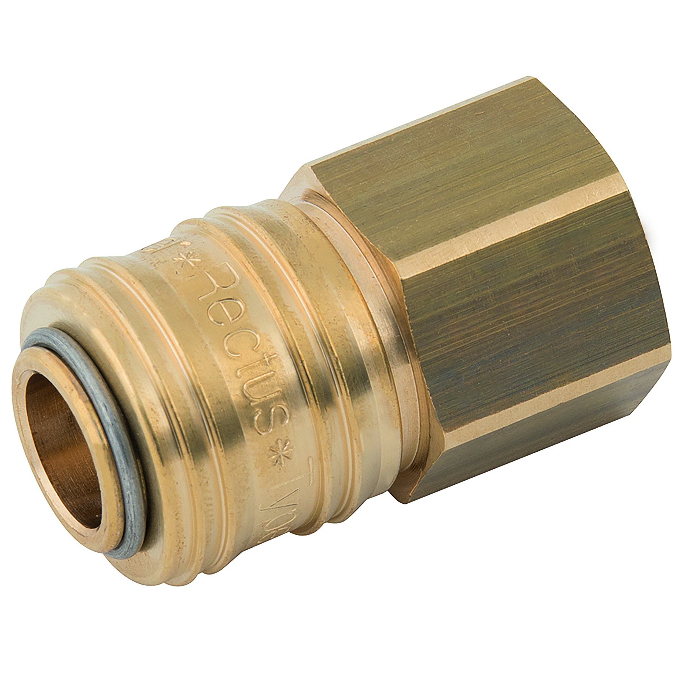 1/4" BSPP FEM  COUPLING BRASS