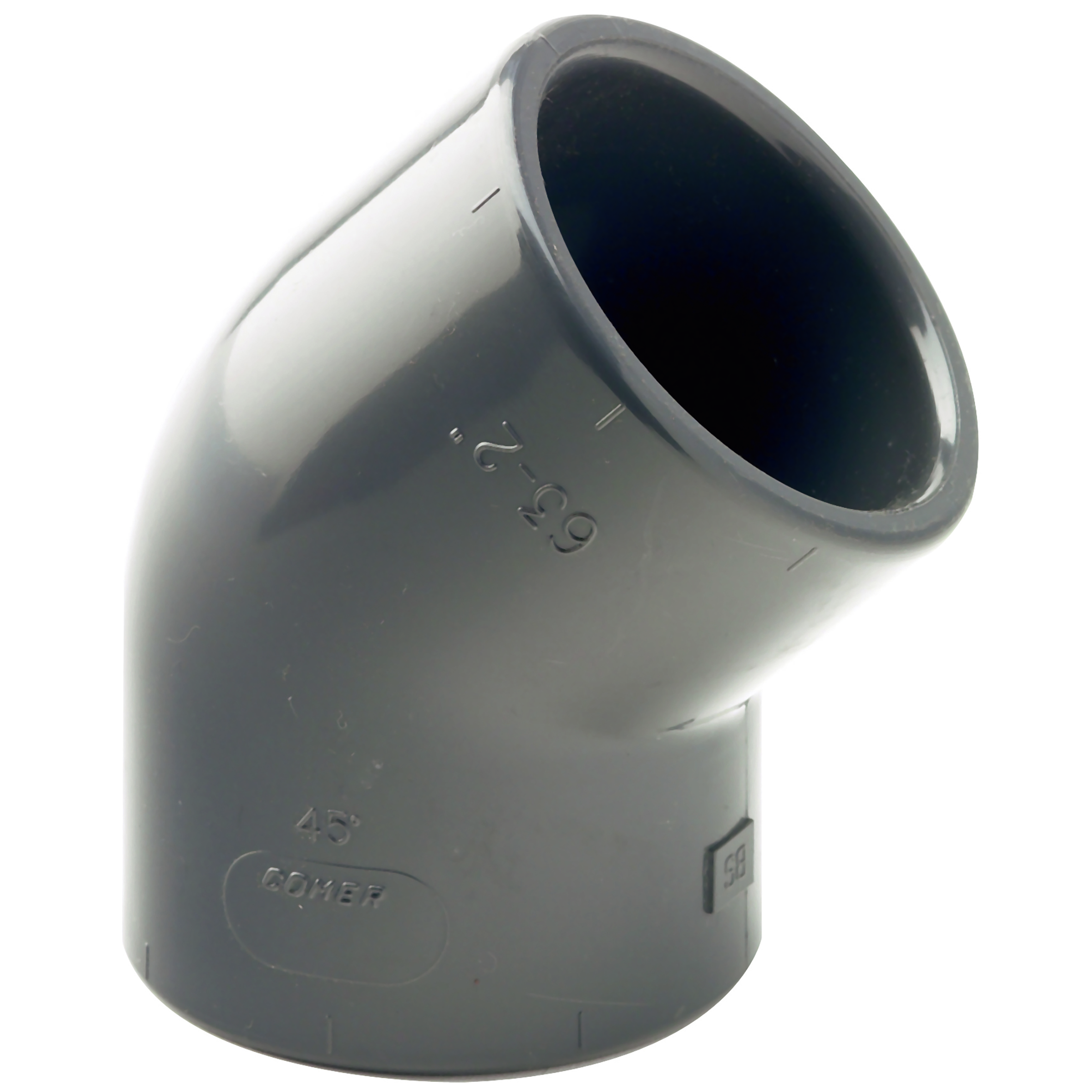 63MM UPVC 45  ELBOW