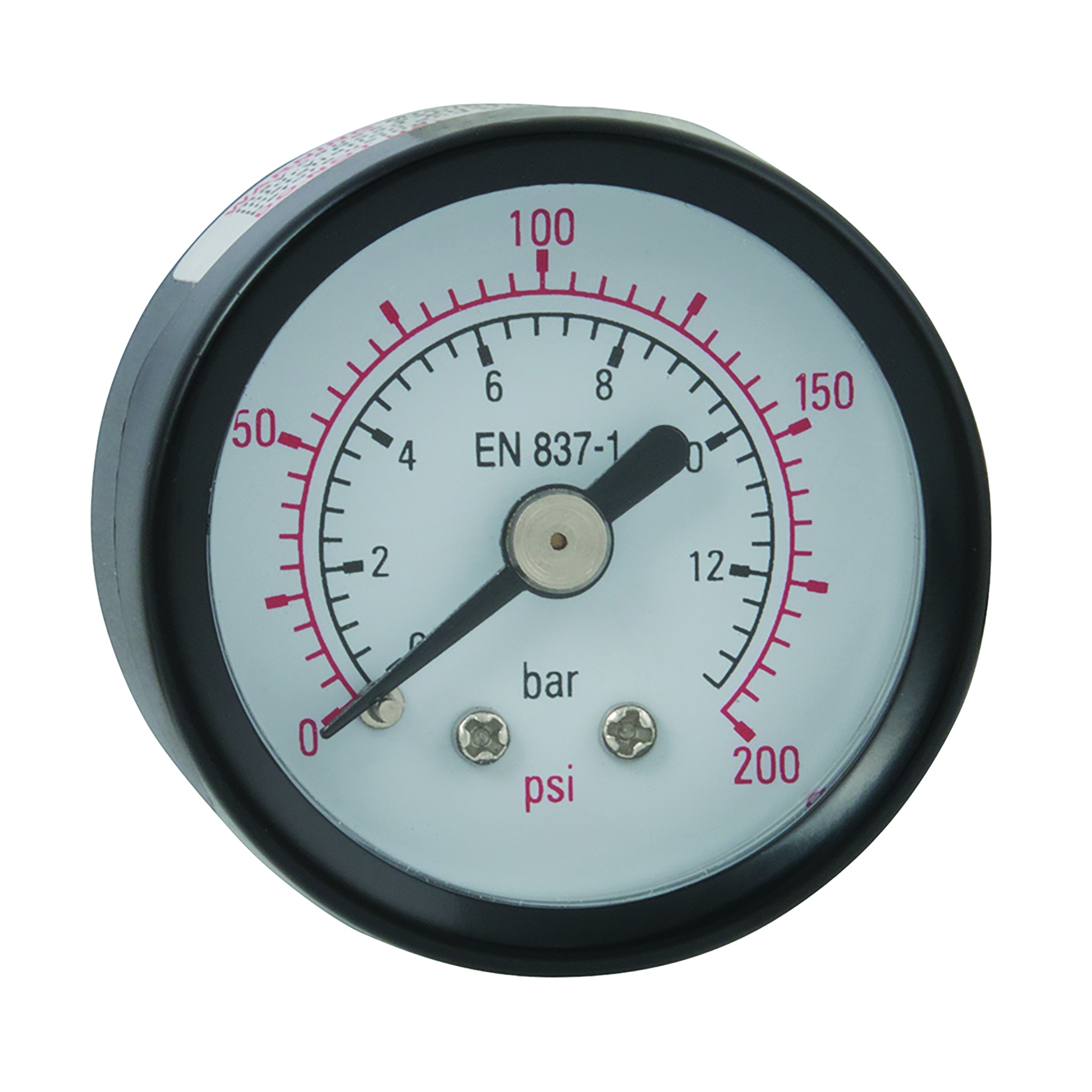 0-100PSI 50MM STEEL GAUGE 1/8" BSPT BACK