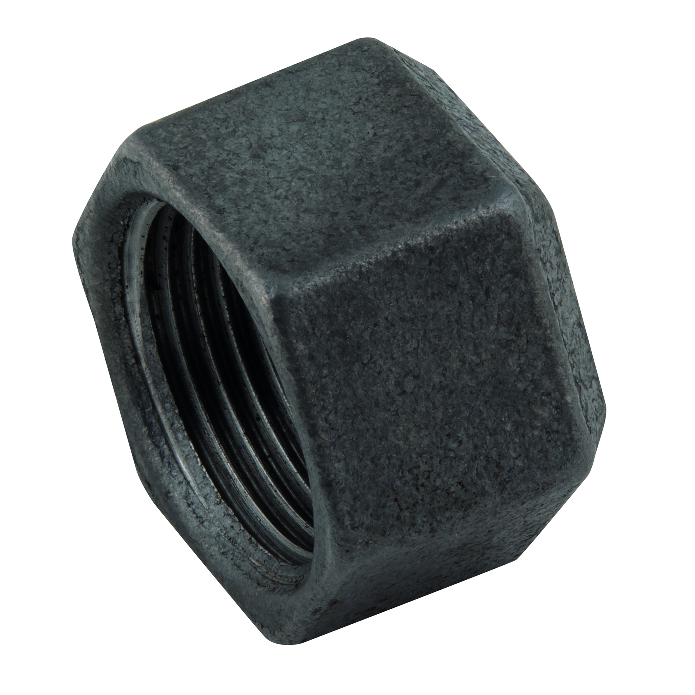 1.1/4"BSPP FEMALE CAP HEX OR ROUND BLACK