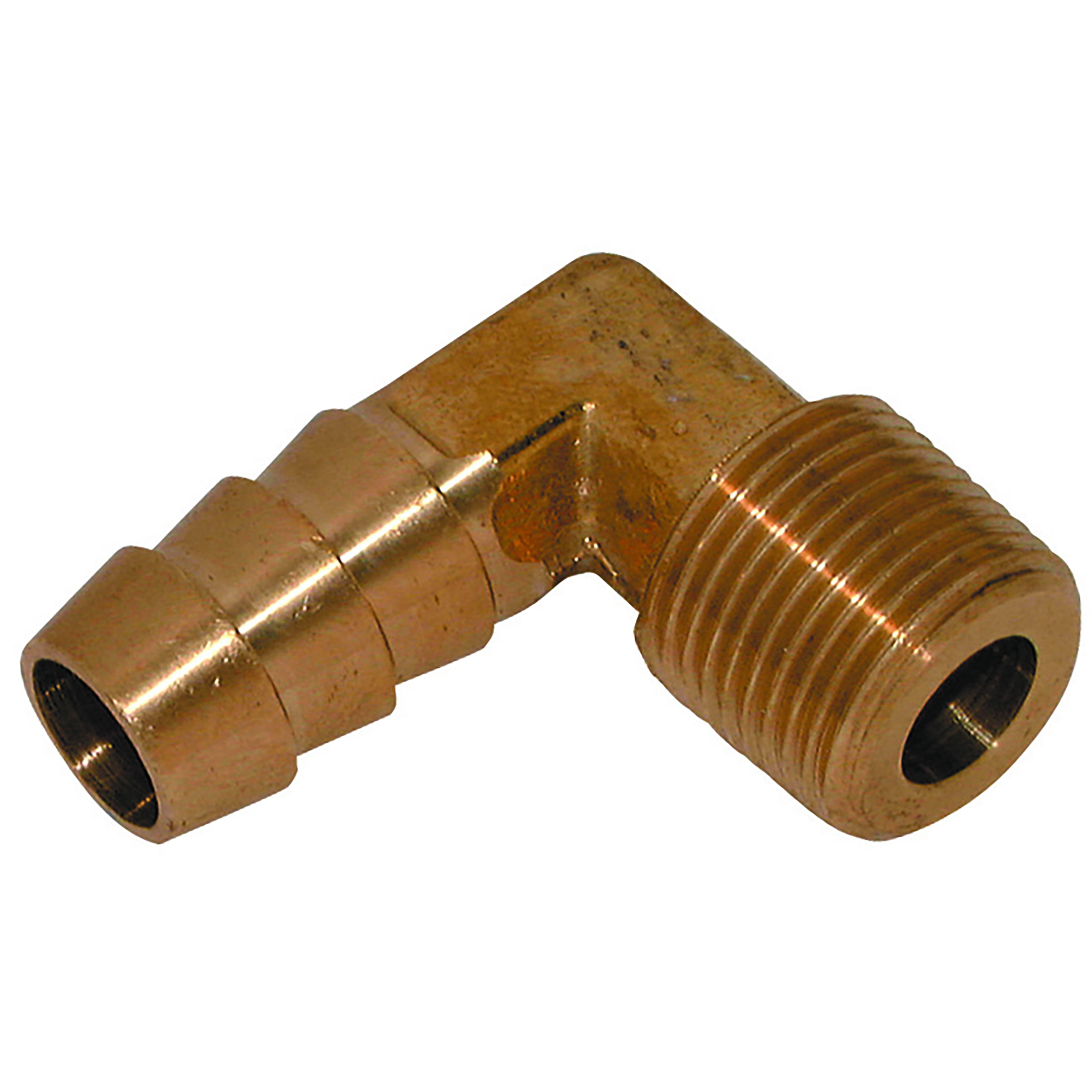 1/4"BSPT MALE X 1/4" ID HOSE BRASS ELBOW