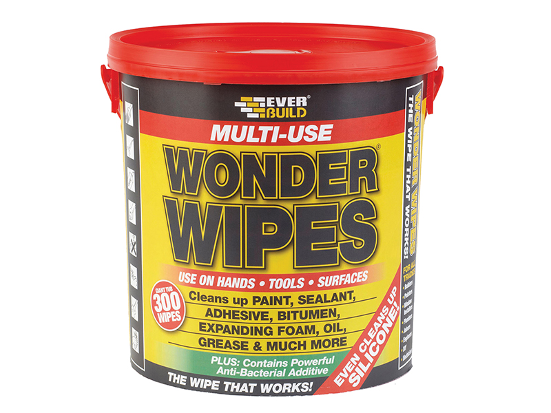 Everbuild Sika Giant Wonder Wipes (Tub 300)