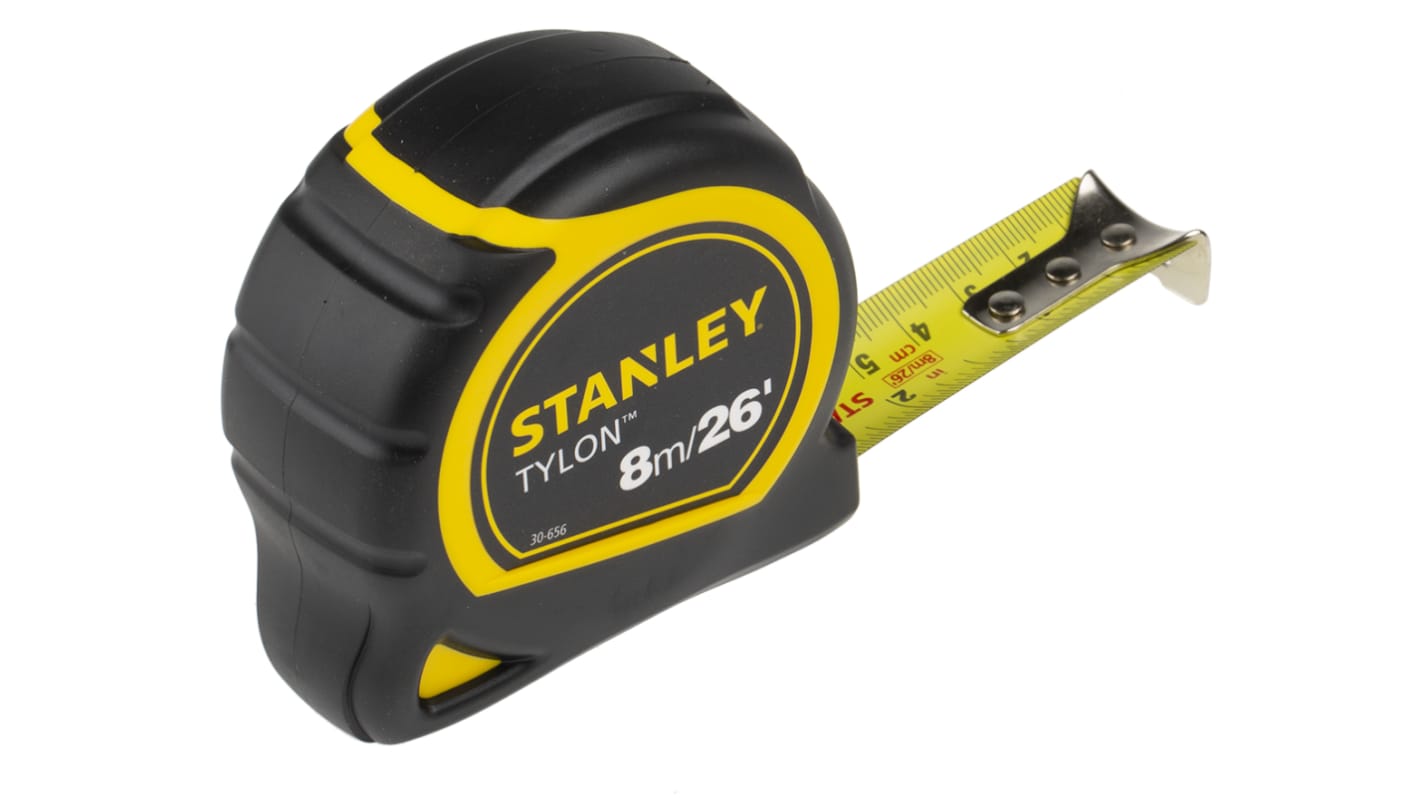 STANLEY® Tylon™ Pocket Tape 8m/26ft (Width 25mm) Carded