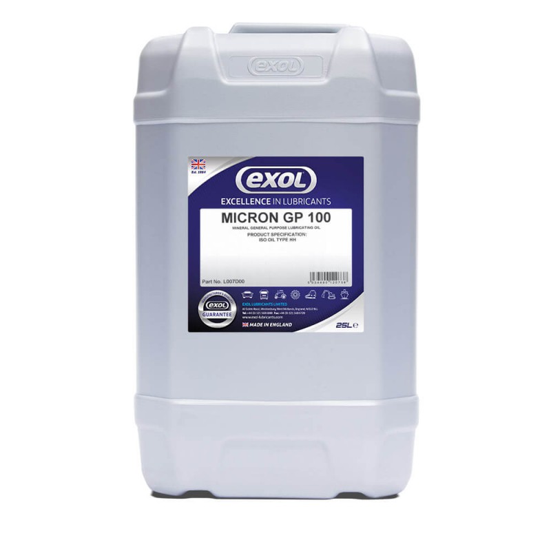 Exol Micron Paraffinic Mineral Oil GP100 25L
