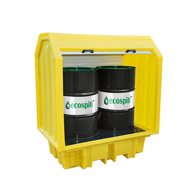 ECOSPILL PE 2Drum 4Season Spill Pallet 149x99x168 Containment & Drain Protection