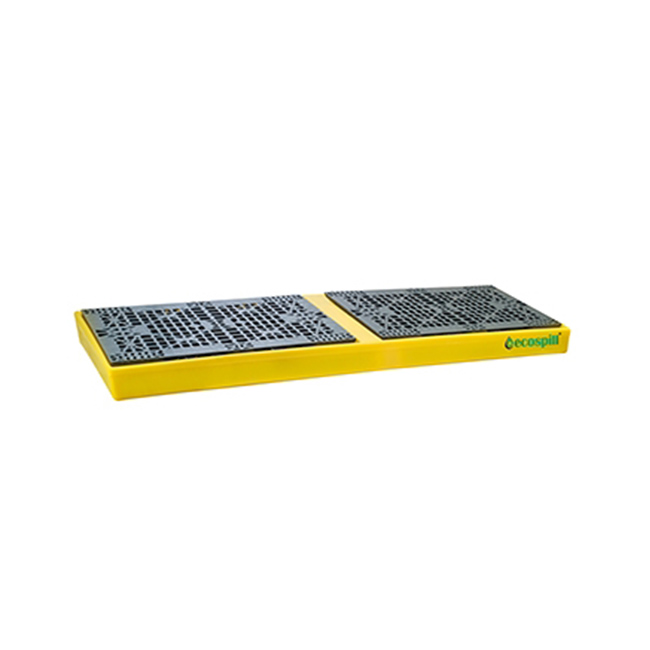ECOSPILL PE 4Drum Bunded Workfloor 261x90x15cm Containment & Drain Protection