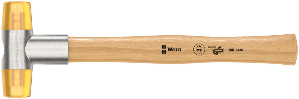 WERA 100 Soft-faced hammer with Cellidor head sections #2x28.0mm