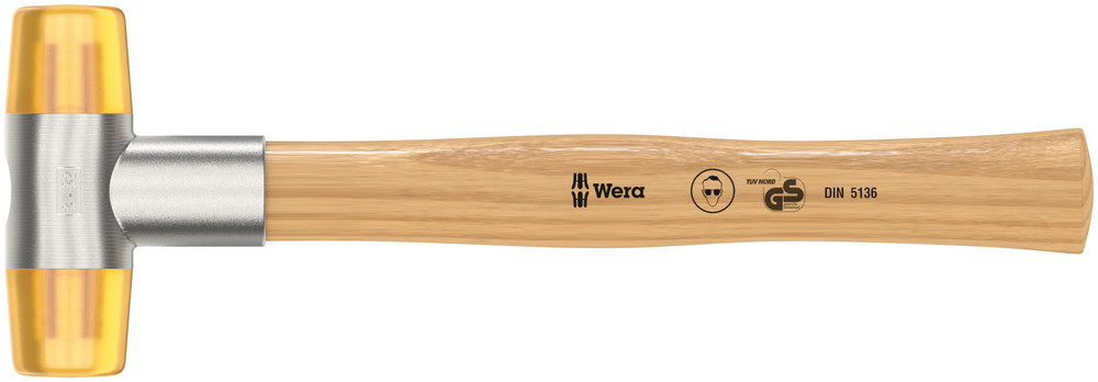 WERA 100 Soft-faced hammer with Cellidor head sections #3x33.0mm