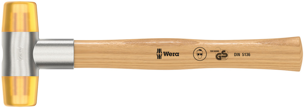 WERA 100 Soft-faced hammer with Cellidor head sections #4x36.0mm