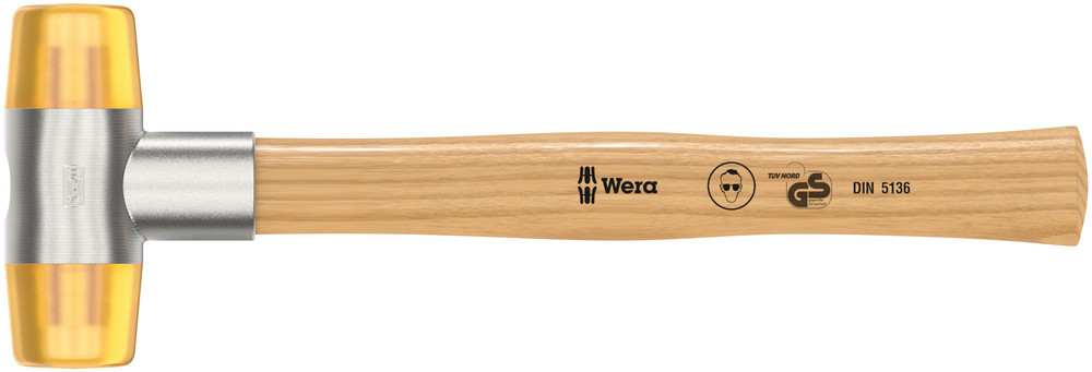 WERA 100 Soft-faced hammer with Cellidor head sections #5x41.0mm