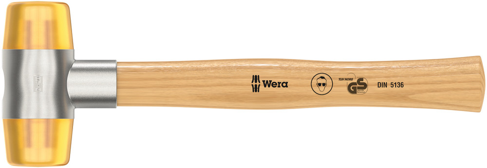 WERA 100 Soft-faced hammer with Cellidor head sections #6x51.0mm