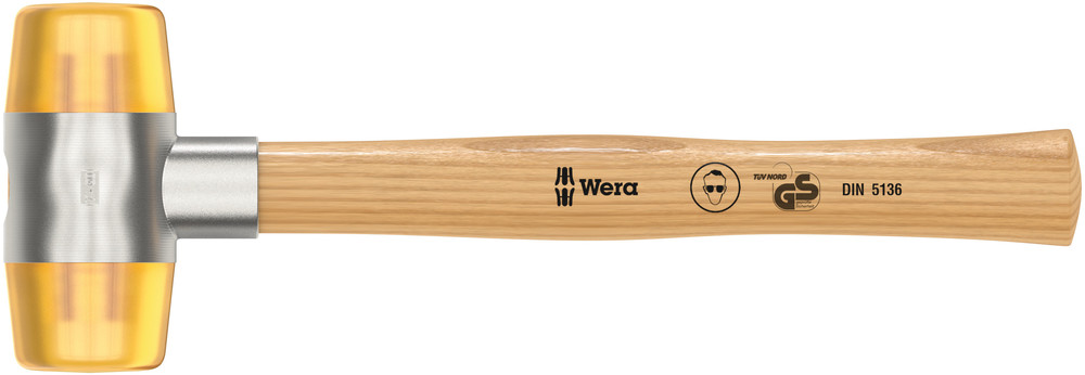 WERA 100 Soft-faced hammer with Cellidor head sections #7x61.0mm