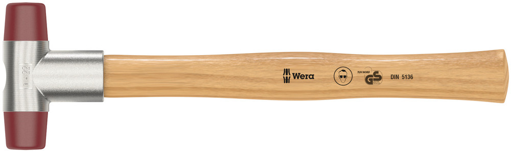 WERA 102 Soft-faced hammer with urethane head sections #1x23.0mm