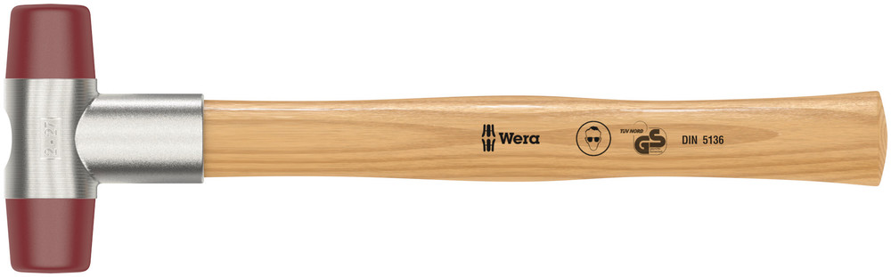 WERA 102 Soft-faced hammer with urethane head sections #2x28.0mm