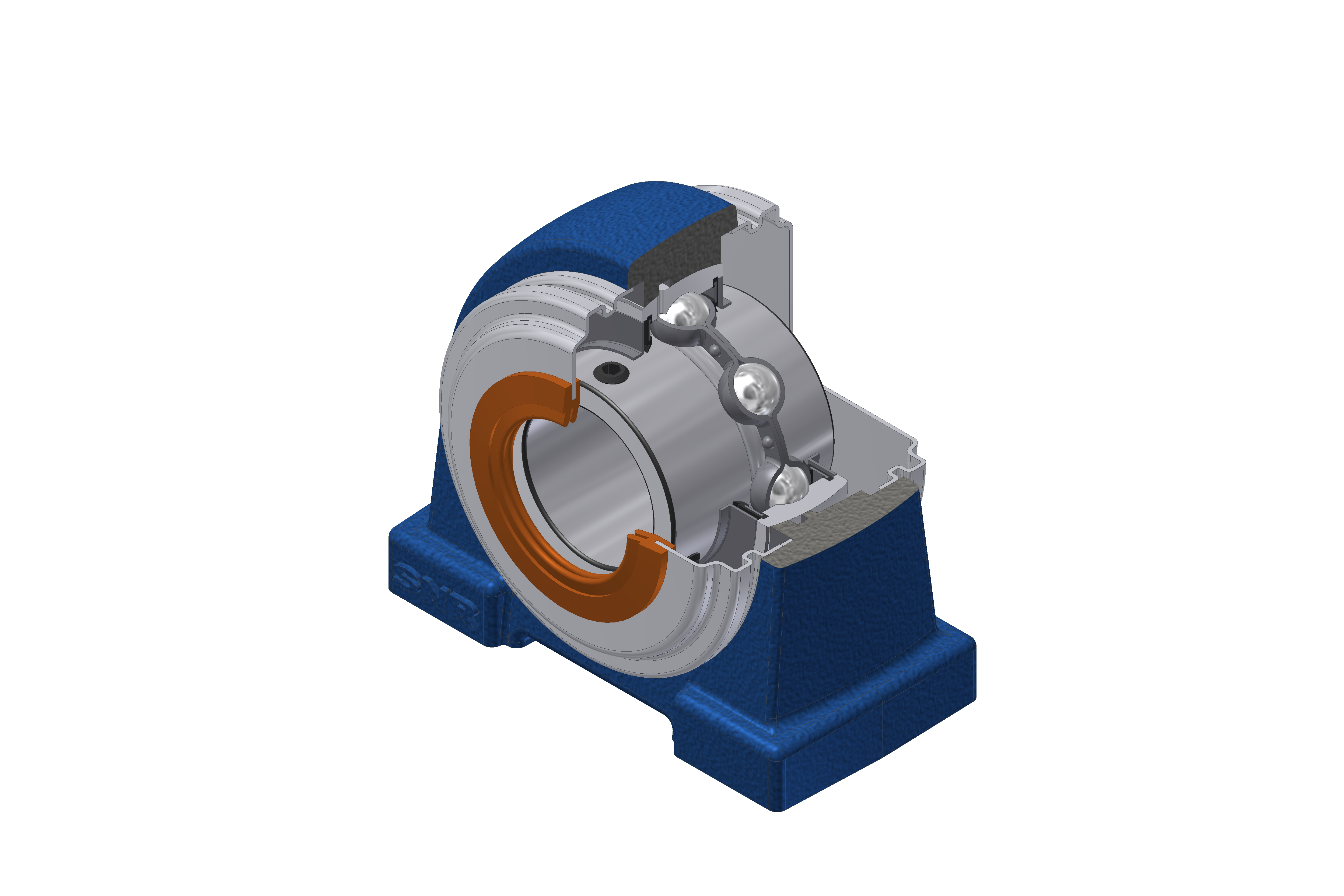 SNR - Bearing Unit - UCPA207CC - 35.00 x 72.00 x 42.90