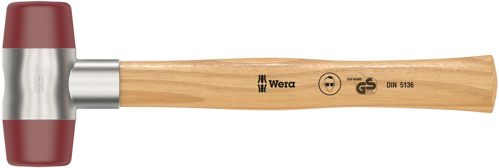 WERA 102 Soft-faced hammer with urethane head sections #6x51.0mm