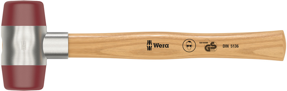 WERA 102 Soft-faced hammer with urethane head sections #7x61.0mm